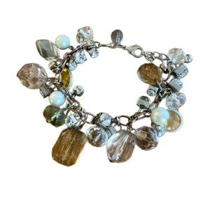 WHBM Chic Gold and Silver Charm Bracelet